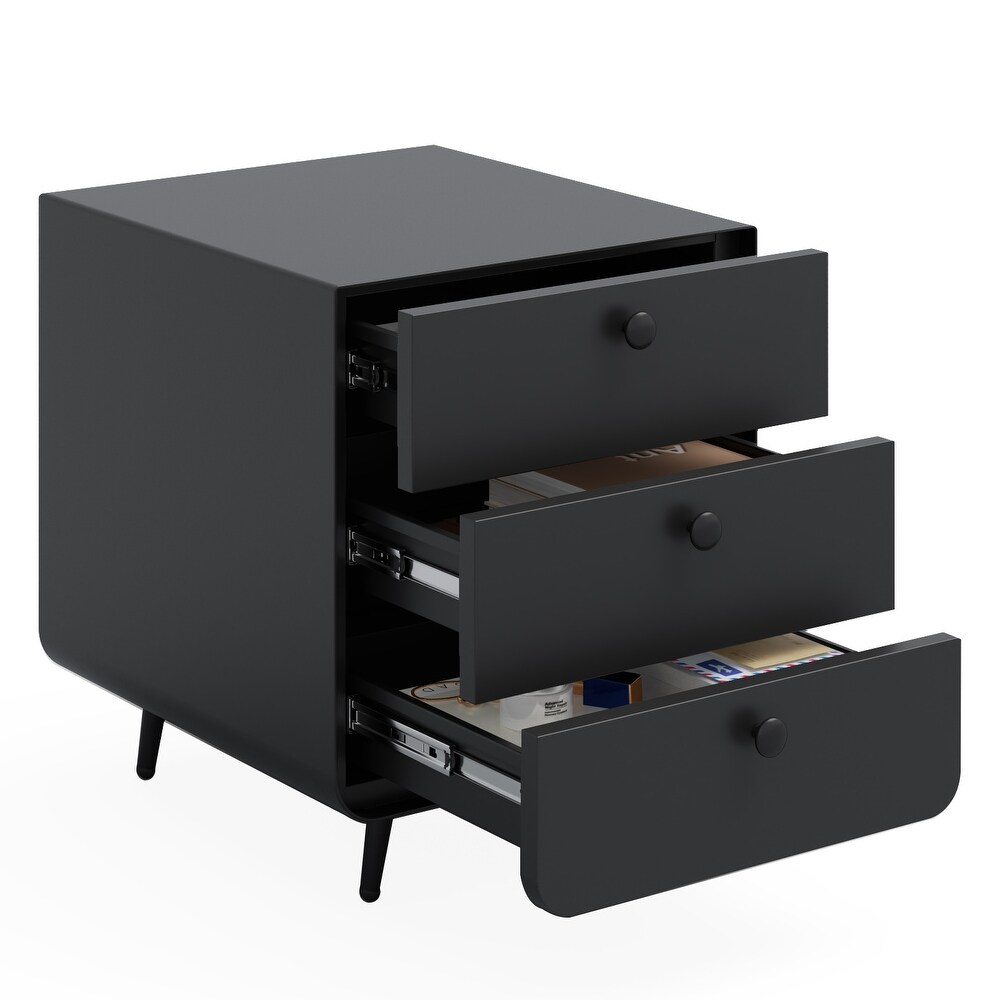 Modern Night Stand Storage Cabinet