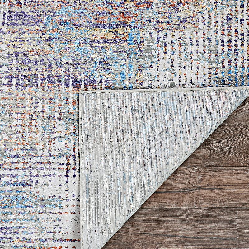 Couristan Vibrata Watercolor Blocks Multi-Pastels Area Rug