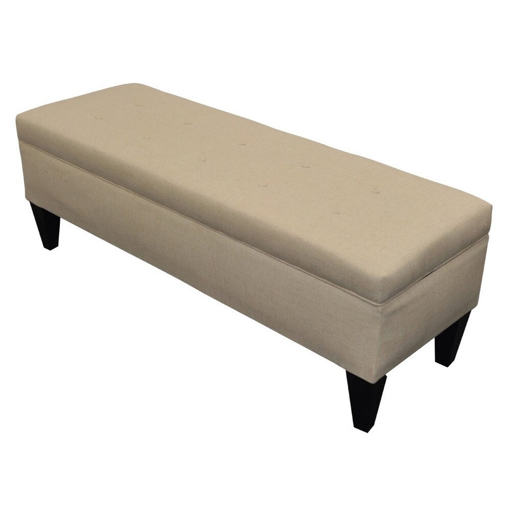 Sole Designs Brooke Bonjour 10 button Tufted Storage Bench