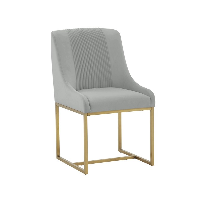 Lisa Pleated Velvet Dining Chair By Inspire Me! Home Decor