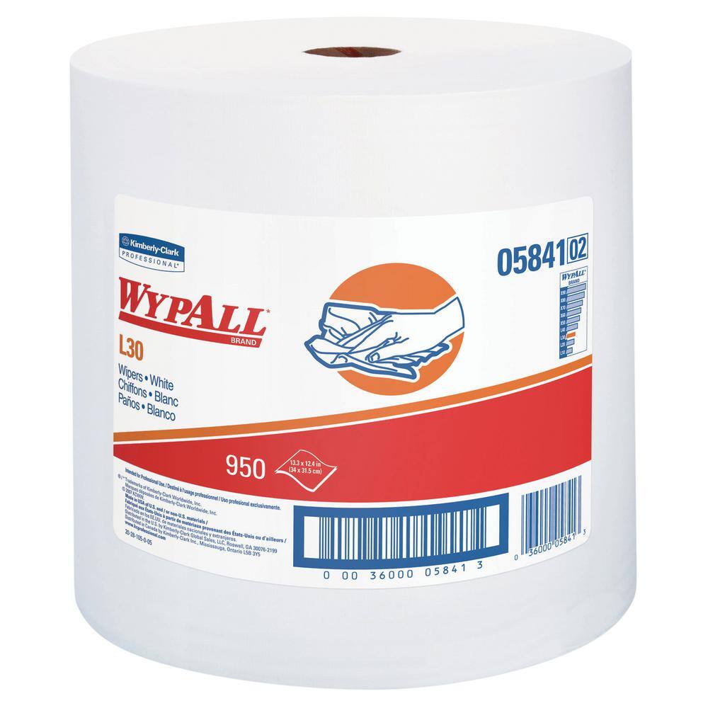 WYPALL White 1-Ply Paper Towel Roll (950-Sheets per Roll) KCC05841