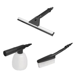 Worx Hydroshot Household Cleaning Kit Brush Soap Dispenser and Squeegee WA4070