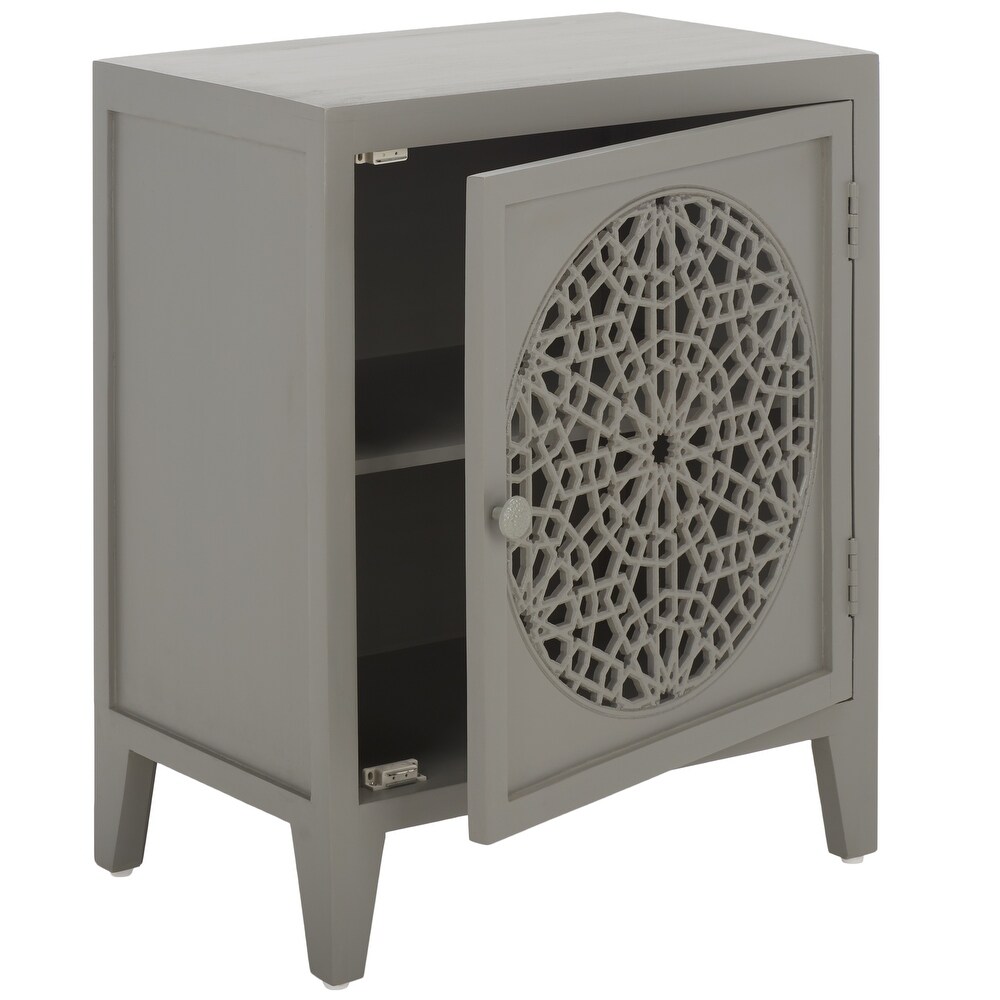 SAFAVIEH Home Collection Toroka 2 Shelf Single Door Nightstand