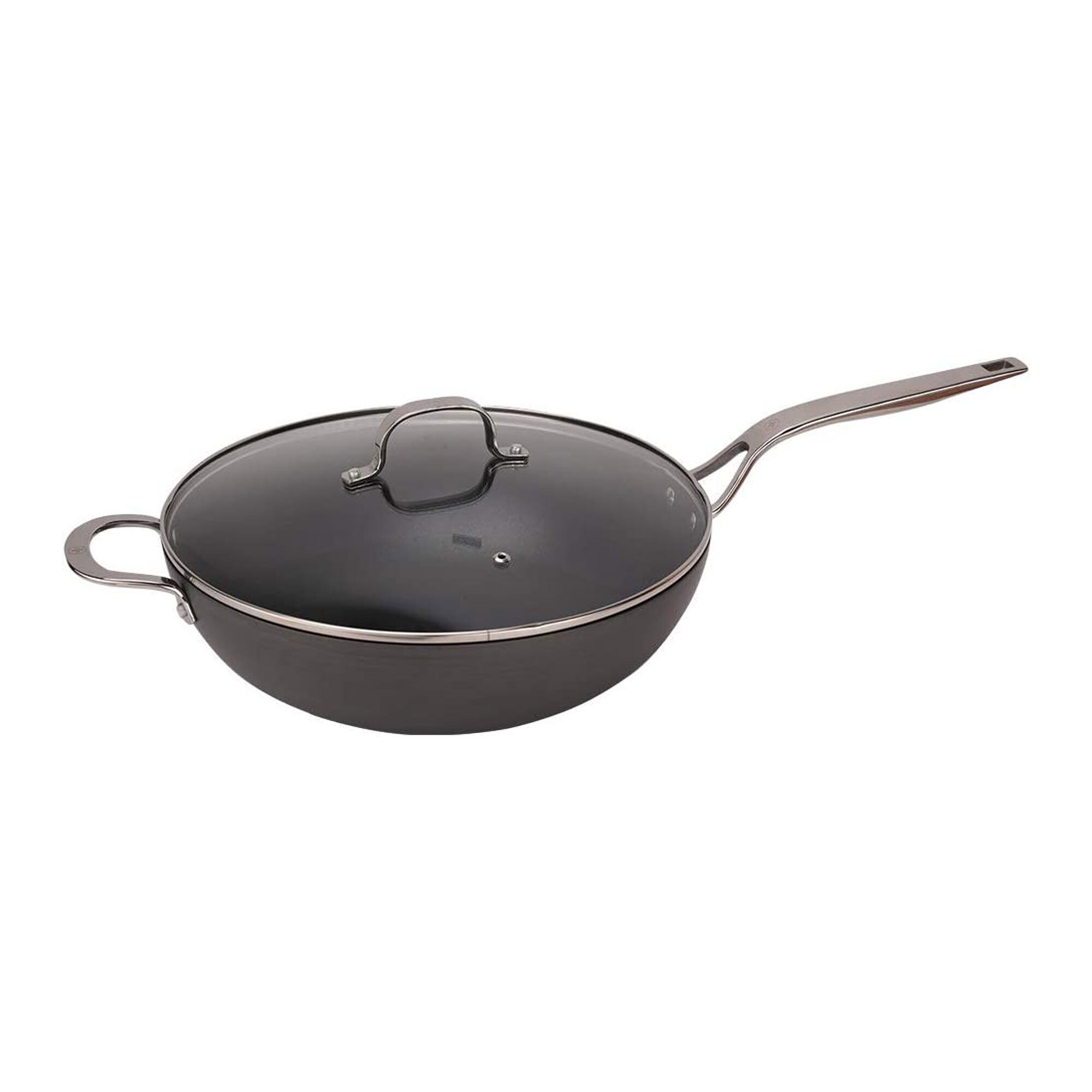 32cm 5.4L (12.5 Inch 5.75 Quart) Hard Anodized Nonstick Wok