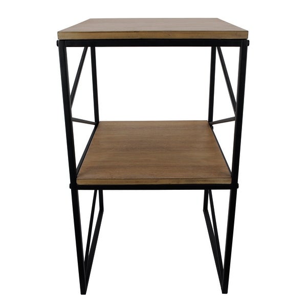 Silverwood Modern Two Shelf Accent Side Table