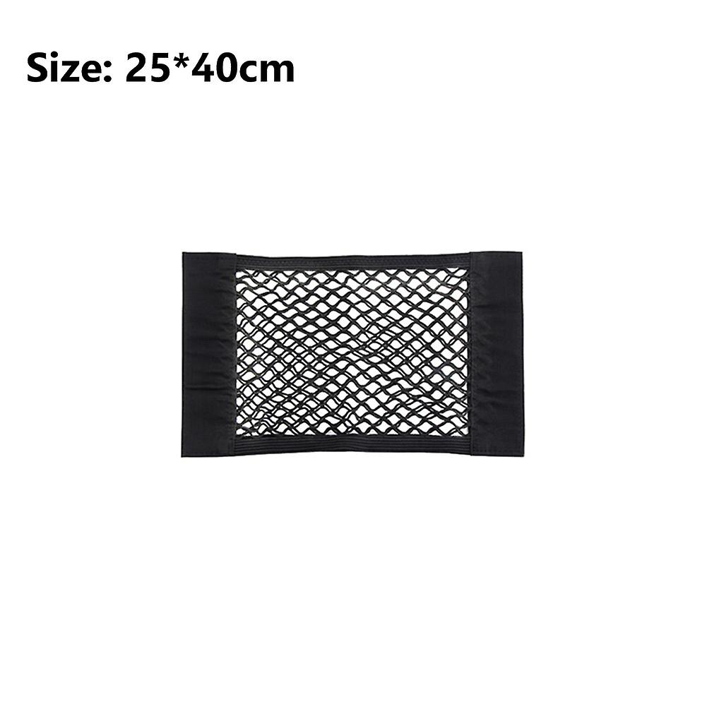 1/2pcs Universal Mesh Car Rear Auto Net Mesh Storage Magic Sticker Back Bag String Trunk Boot Pocket Cage Organizer Holder Seat