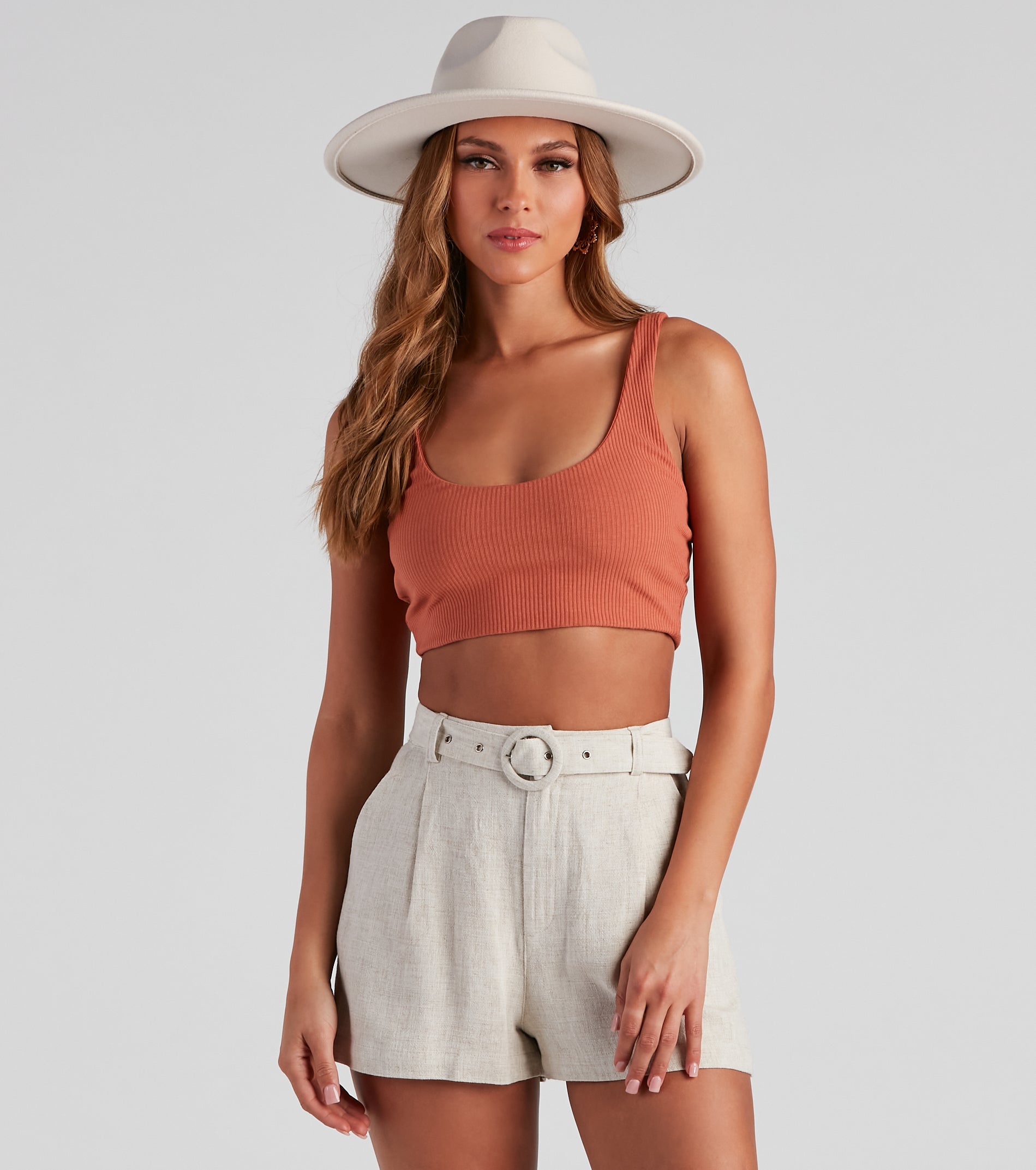 CLEARANCE - I've Got Needs Scoop Neck Crop Top