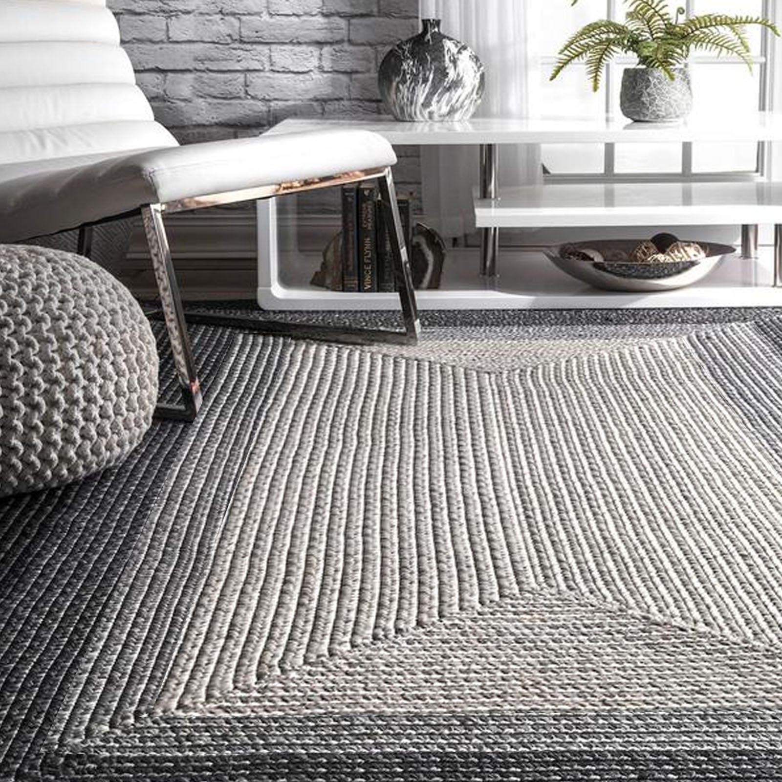 300X200 Cm Braided Handmade Jute Rug Jh-2347-Xl