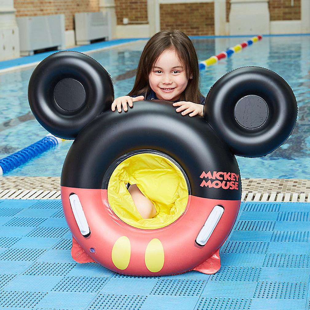 Mouse Floating Boat Inflatable Swimming Ring With Seat For Kids