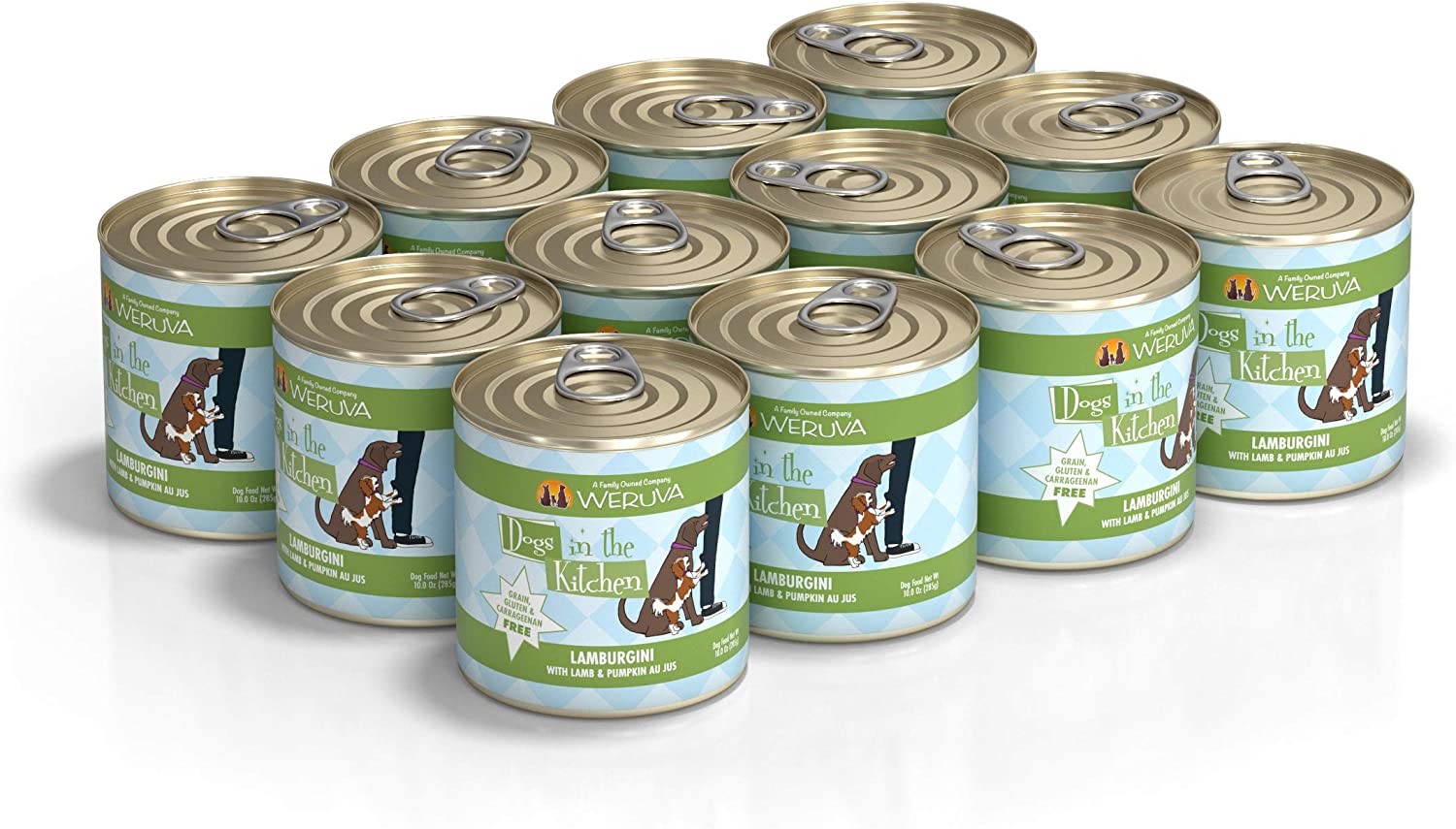 Weruva Dogs in the Kitchen Lamburgini with Lamb and Pumpkin Au Jus Grain-Free Canned Dog Food 10-oz can case of 12