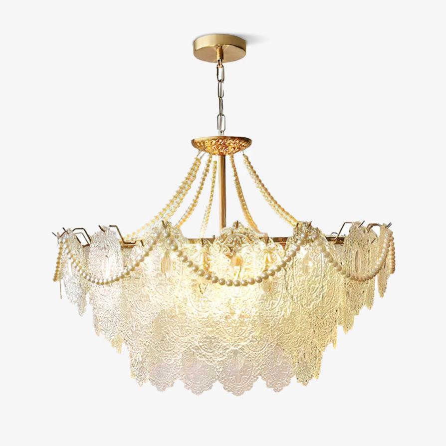 Pearls Glass Chandelier