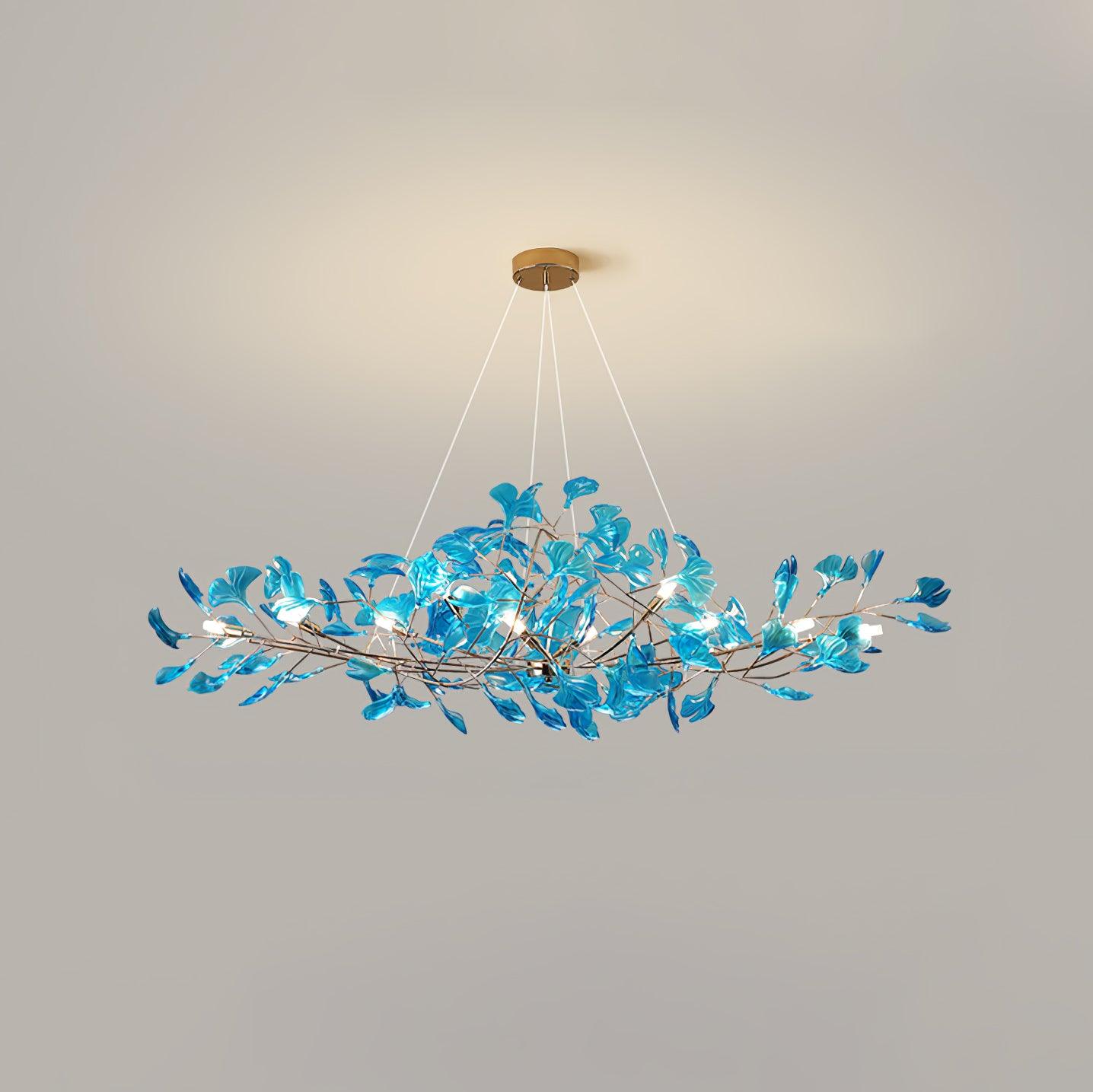 Acrylic Ginkgo Leaf Chandelier