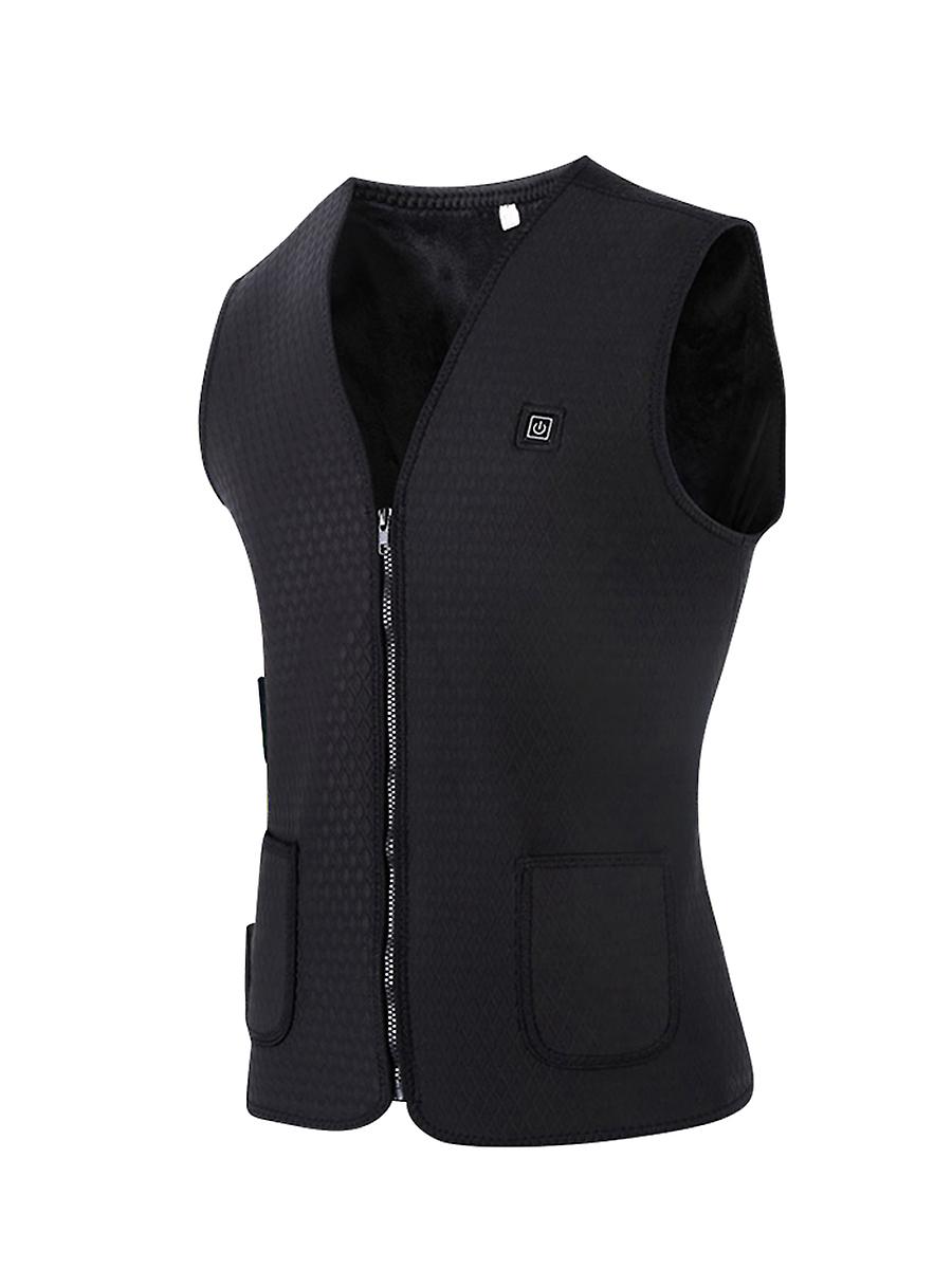 Electric Heated Vest， Adjustable Lightweight USB Rechagable Back Pain Relief Heating Warm Waist