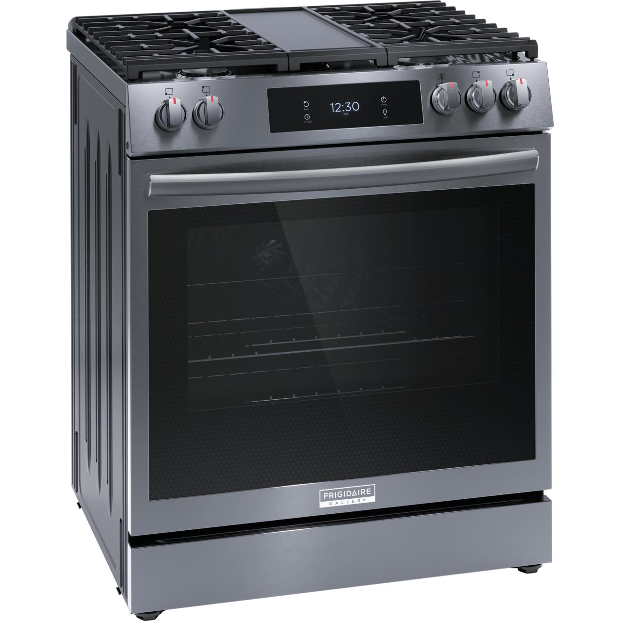 Frigidaire Gallery 30-inch Gas Range with Convection Technology GCFG3060BD