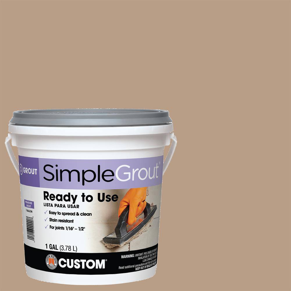 Custom Building Products SimpleGrout #380 Haystack 1 gal. Pre-Mixed Grout PMG3801