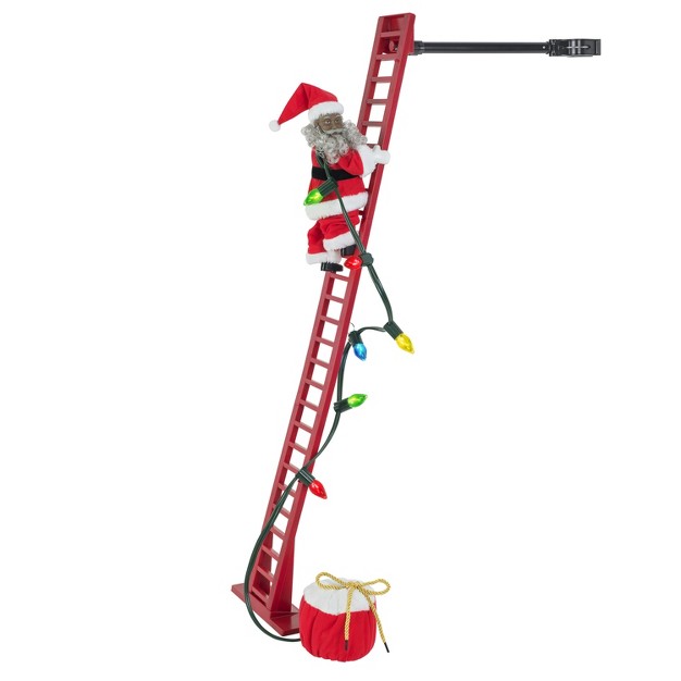 Super Climbing Santa Animated Musical Christmas Decoration