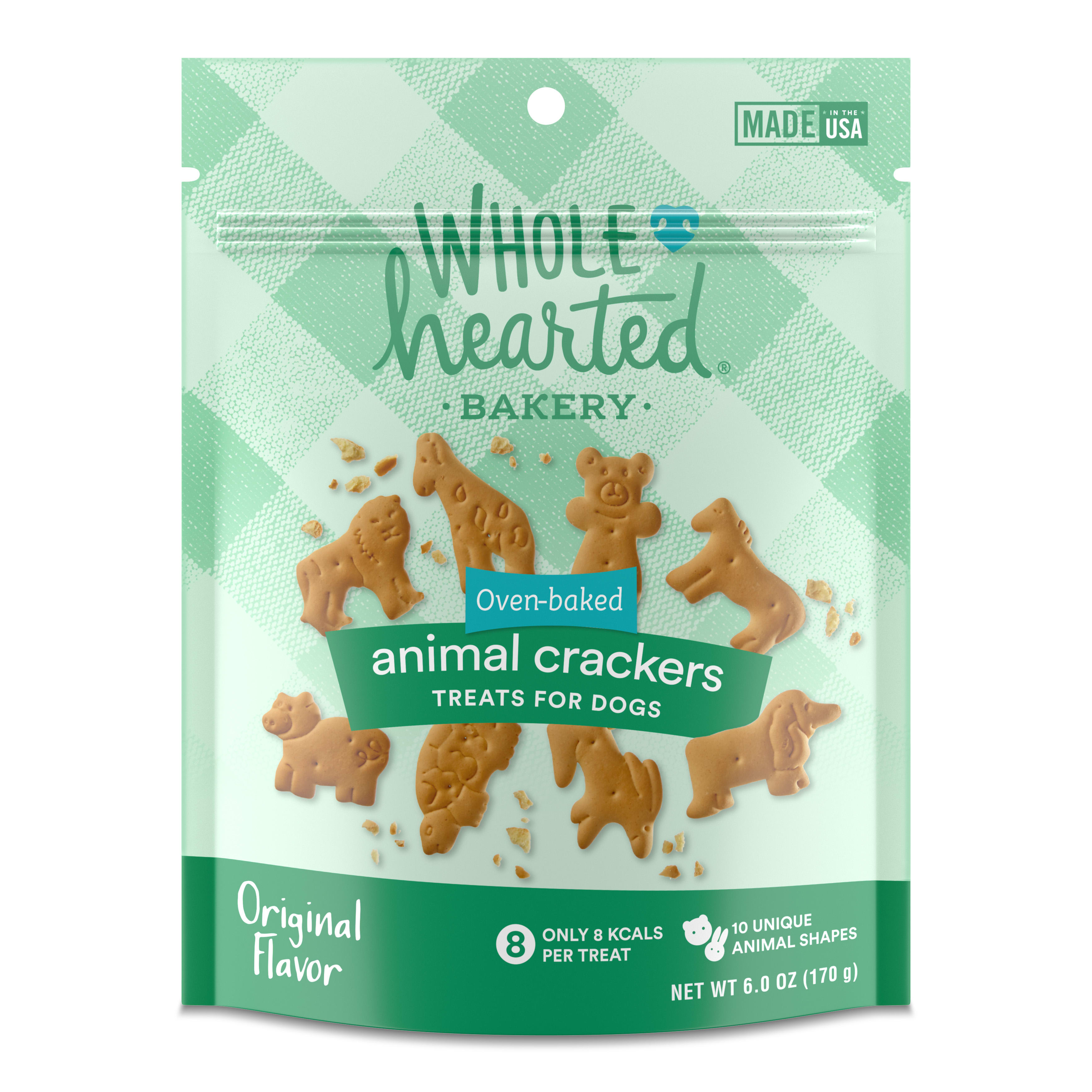 WholeHearted Animal Crackers Treats for Dogs， 6 oz.