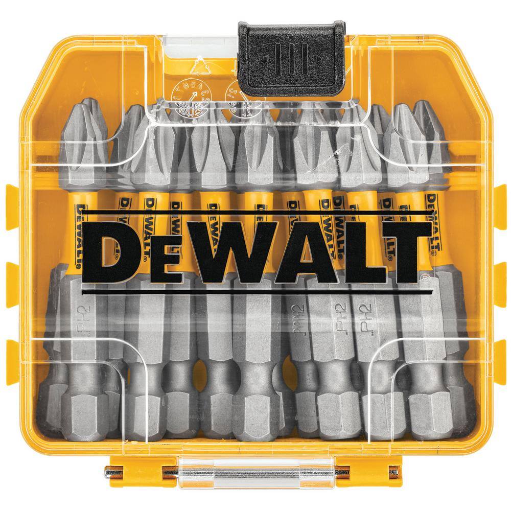 DW MAXFIT 2 in. #2 Philips Bit (15-Piece) with Small Bulk Storage DWA2PH2MF15