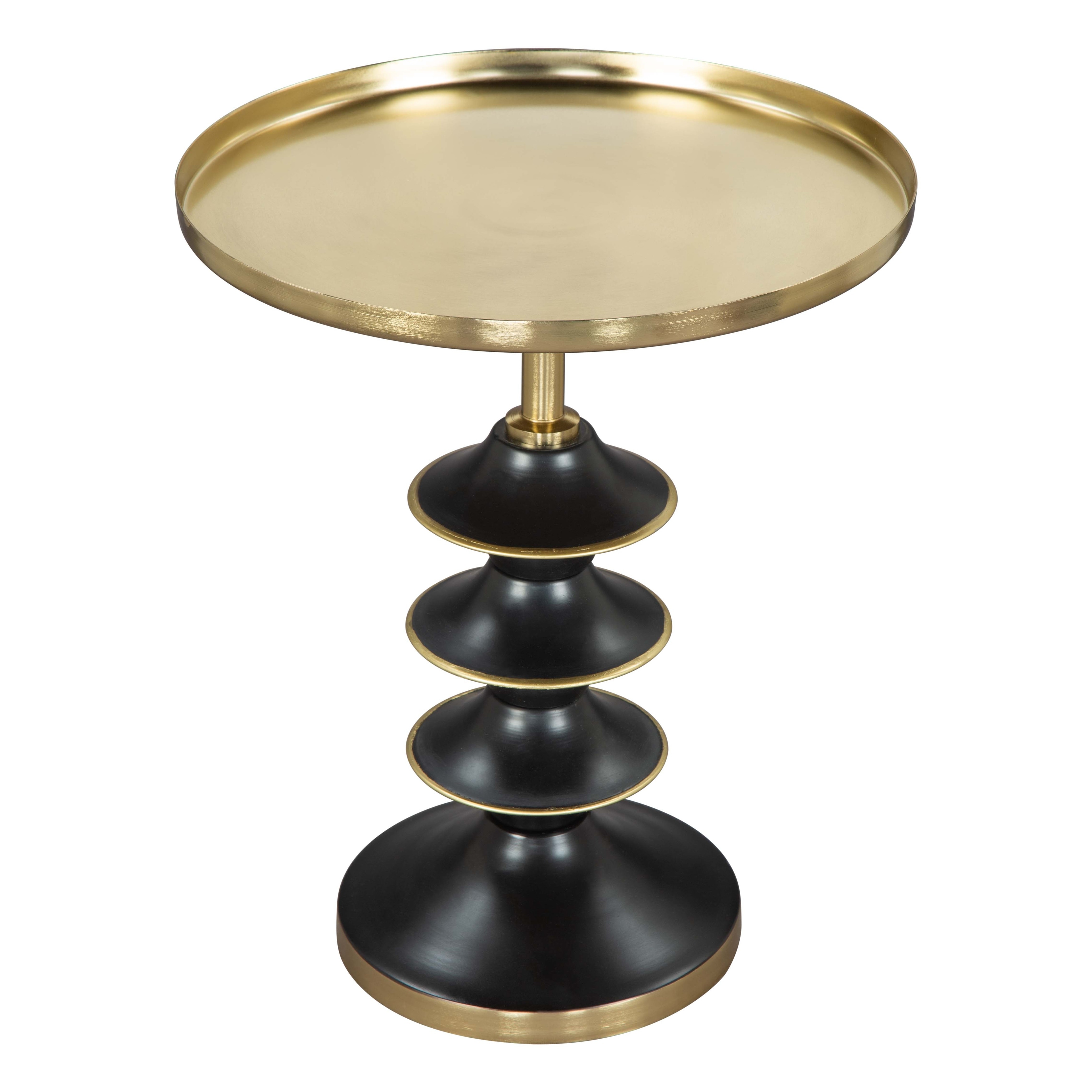 Donahue Side Table Gold and Black