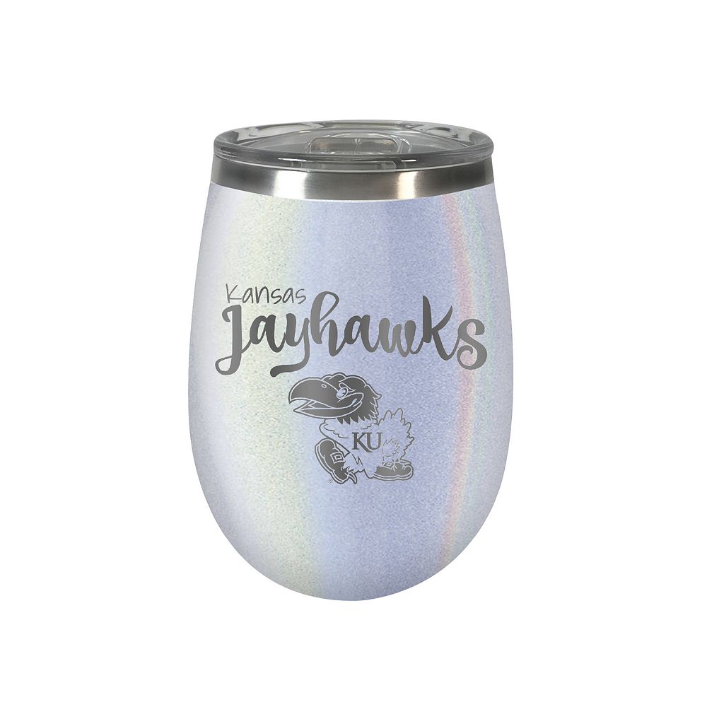 Kansas Jayhawks Opal Finish Wine Tumbler