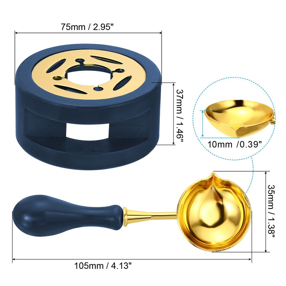 Wax Seal Warmer with Melting Spoon for Wax Sealing Stamp Envelope