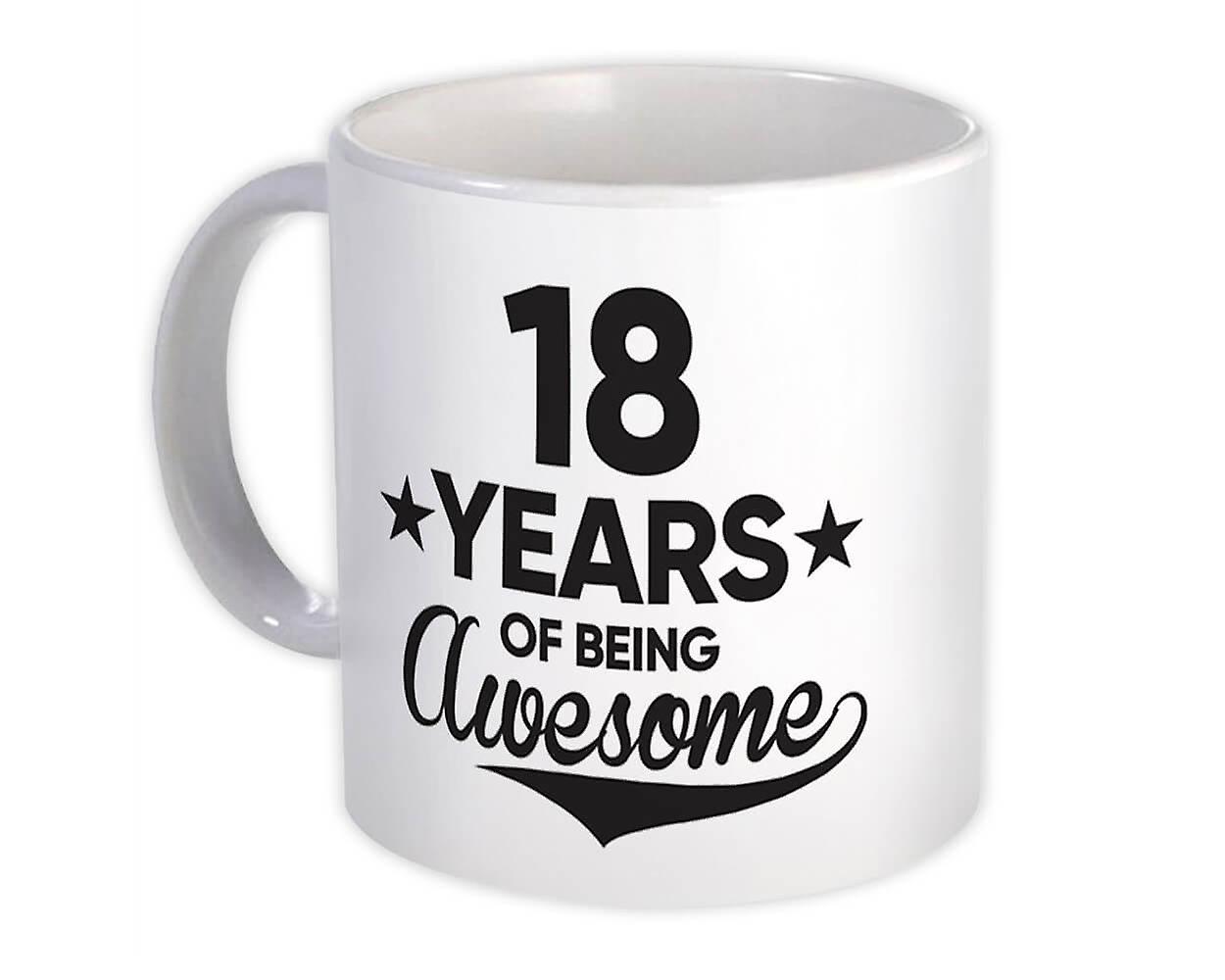 Gift Mug: 18 Years of Being Awesome 18th