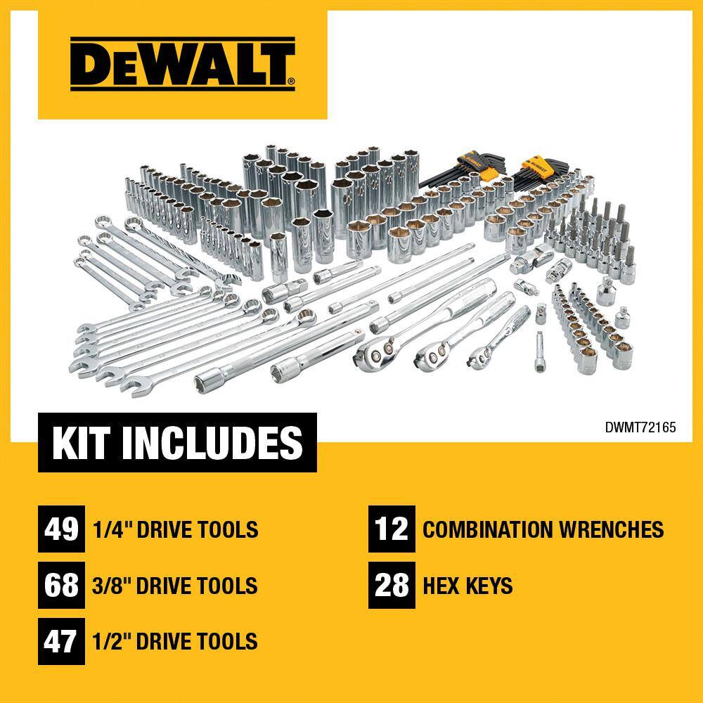 DW Mechanics Tool Set (204-Piece) DWMT72165