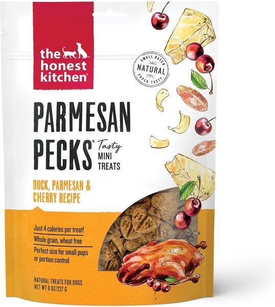 The Honest Kitchen Parmesan Pecks Duck， Parmesan and Cherry Recipe Dog Treats