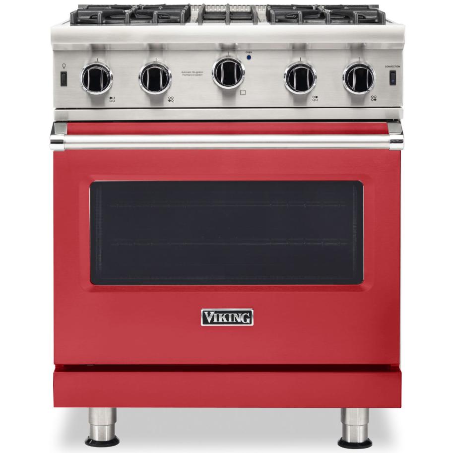 Viking 30-inch, 4.0 cu.ft. Freestanding Gas Range with Convection Technology VGIC5302-4BSM