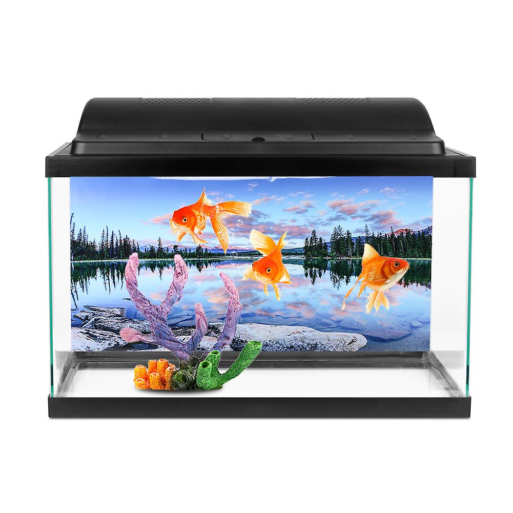 Background Poster Decorative Painting Pvc Sticker Landscape Image For Aquarium Fish Tank122x50cm