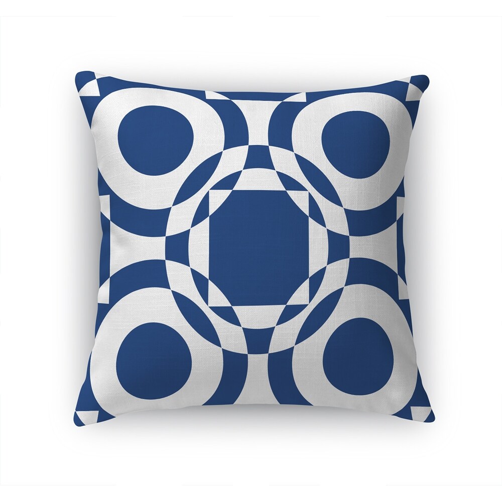 UNITED CLASSIC BLUE   WHITE. Accent Pillow By Jackie Reynolds