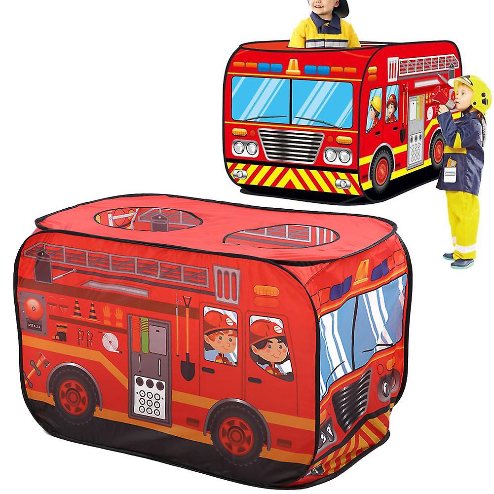 Ice Cream Truck Policeman Bus Children Tent Foldable Fire Fighting Truck Play Game Housefire Fighting Truck