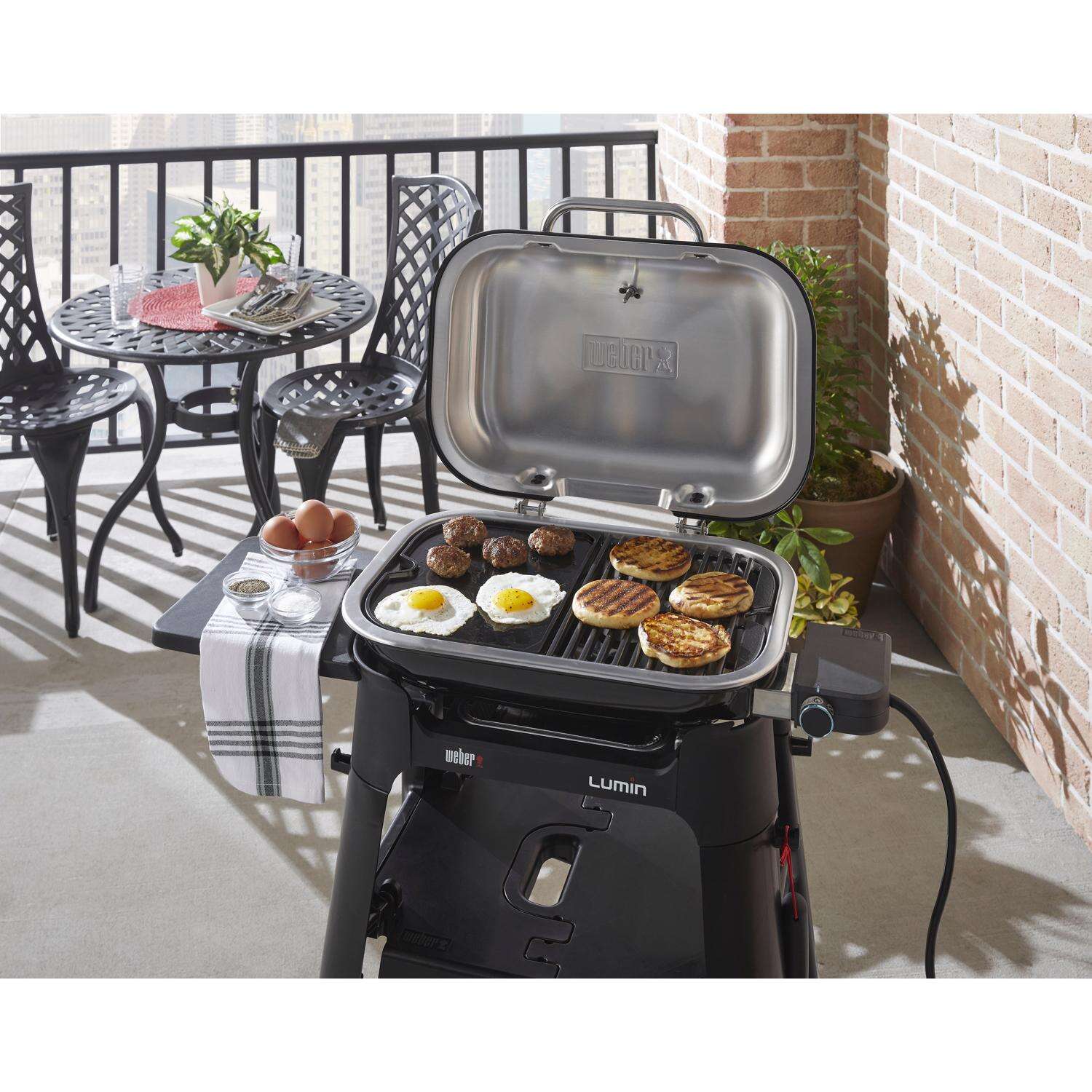 Weber Lumin Compact Electric Grill Green