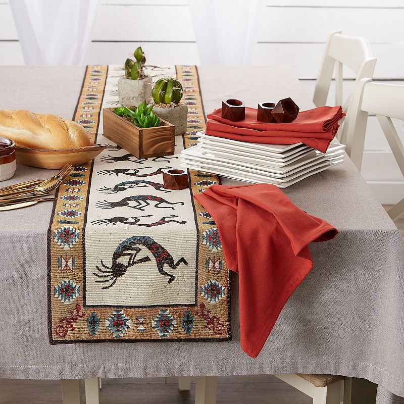 72 Rectangular Table Runner with Kokopelli Design