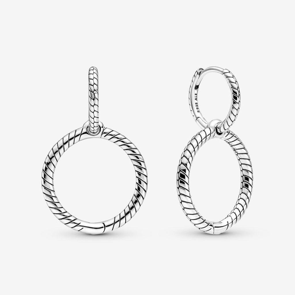 PANDORA  Pandora Moments Charm Double Hoop Earrings