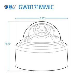 GW Security 8-Channel 8MP 1TB NVR Security Camera System with 4 Wired Dome Motorized Zoom Camera Color Night Vision Microphone GW8171MMIC4-1T