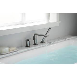 KOHLER Composed Single-Handle Deck-Mount Roman Tub Faucet with Hand Shower in Vibrant Titanium K-73078-4-TT