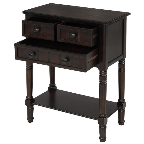 Copper Grove Colby 3-drawer Console Table with Bottom Shelf