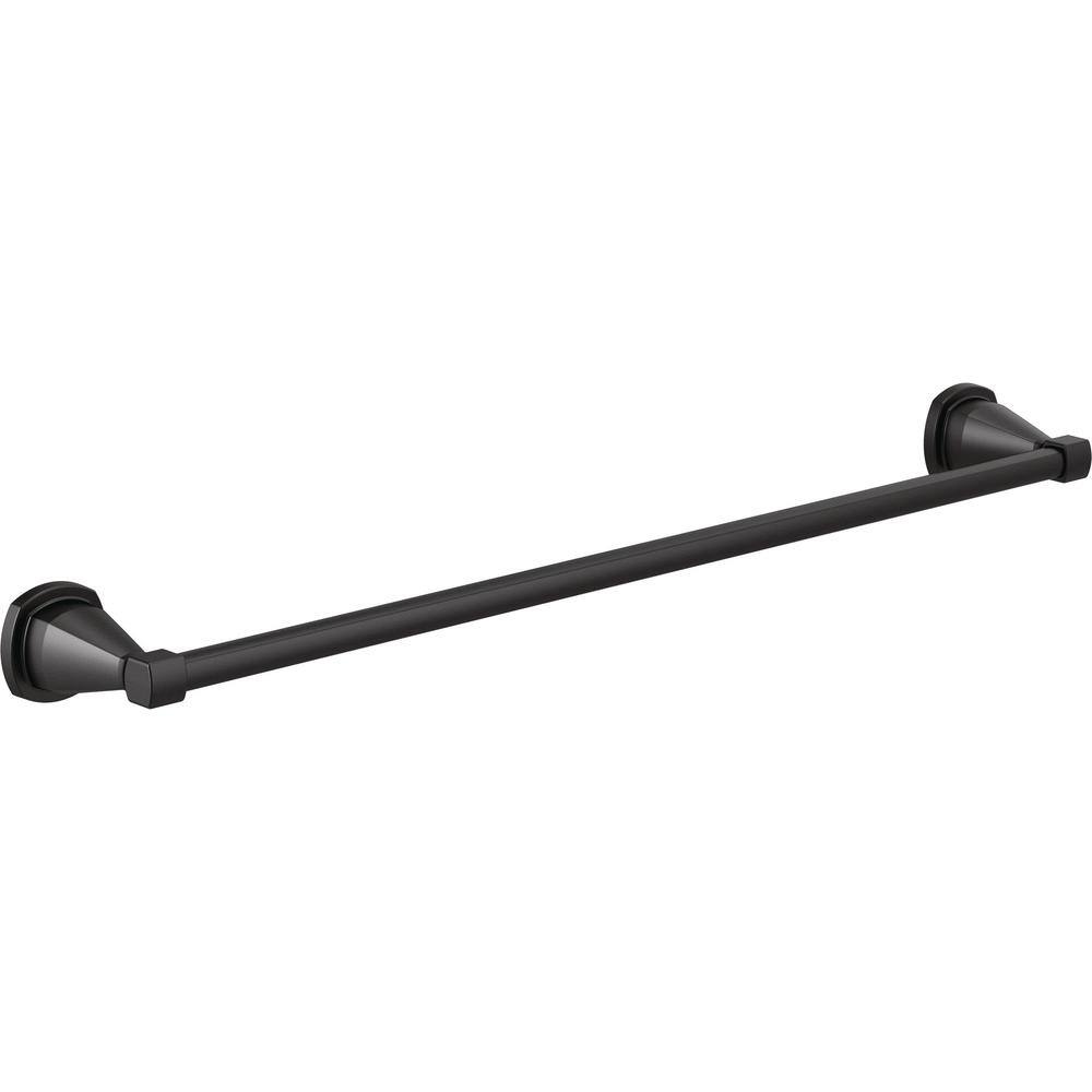 Delta Stryke 24 in. Towel Bar in Matte Black 77624-BL