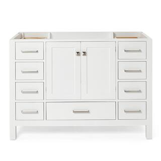 ARIEL Cambridge 48 in. W Vanity Cabinet Only in White A049S-BC-WHT