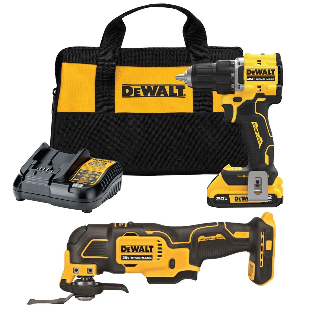 DEWALT 20V Oscillating Multi-Tool and Atomic Drill Driver Combo Kit Bundle DCD794D1-DCS354B from DEWALT