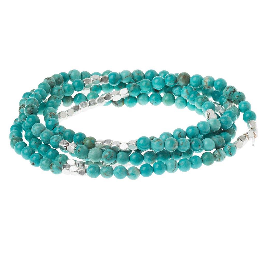 Turquoise/Silver Stone Wrap - Stone of the Sky