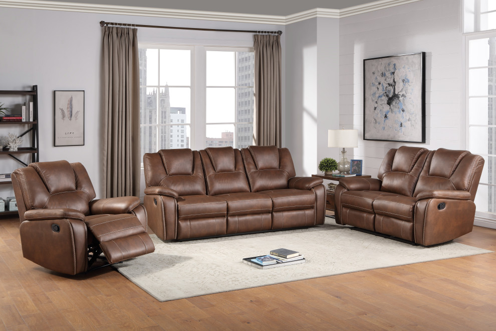 Katrine Reclining Sofa   Contemporary   Living Room Furniture Sets   by Steve Silver  Houzz