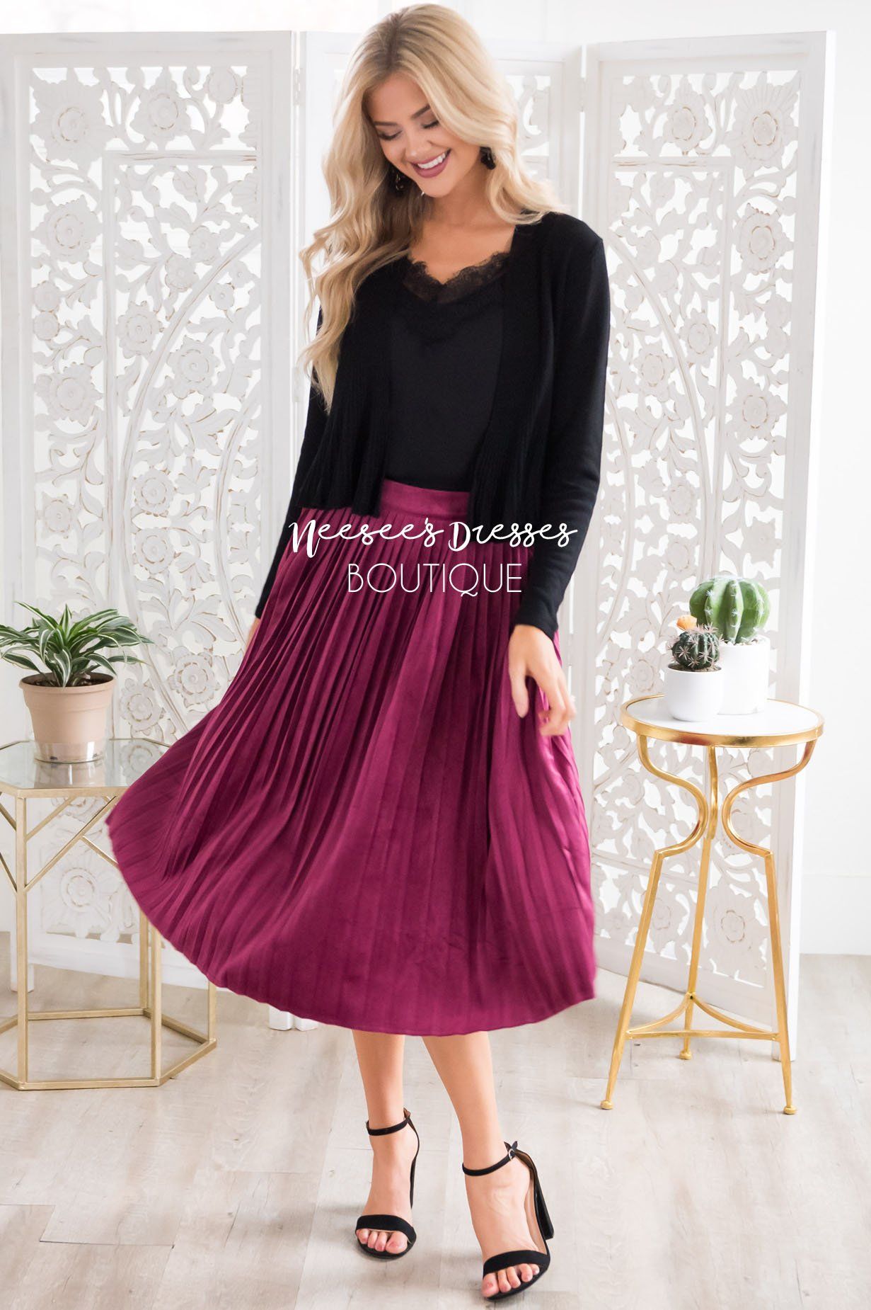 Better Together Velvet Skirt