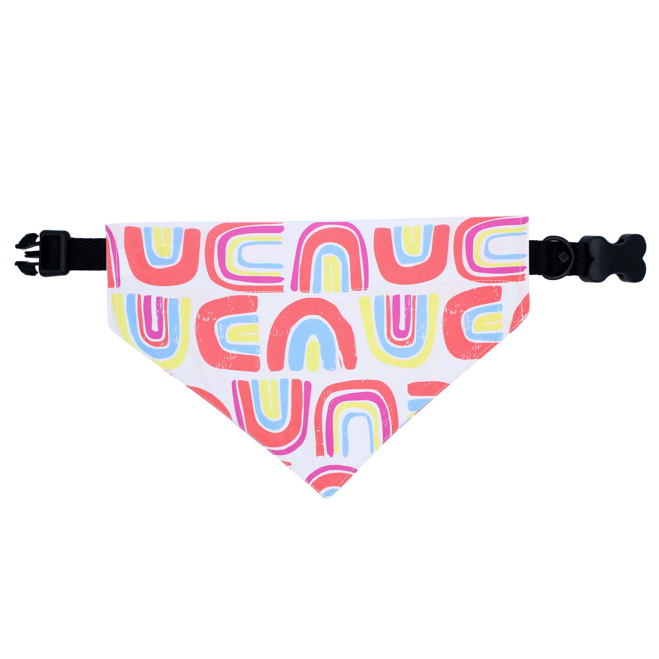 Vibrant Life Rainbow Dog Bandana， XS/S