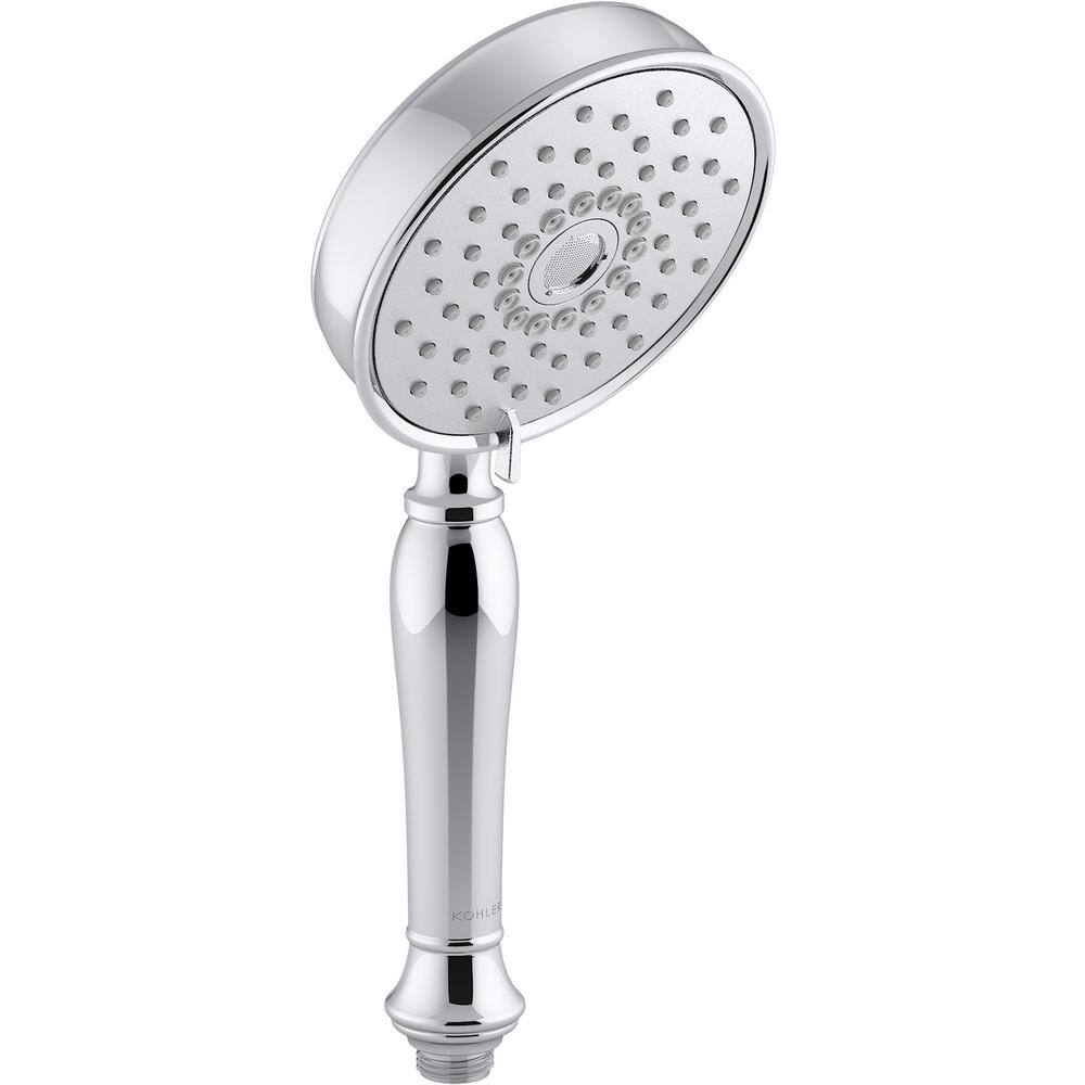 KOHLER Bancroft 3-Spray Patterns Wall Mount Handheld Shower Head 1.75 GPM in Polished Chrome K-22163-G-CP