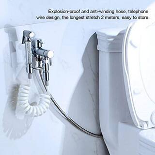 Dyiom Shower Hose Bidet Part in Bidet Attachment in with ABS Material included ‎Gray and White B08SW8CQX1