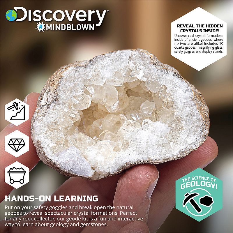 Discovery #Mindblown Geode Crystal Excavation Kit