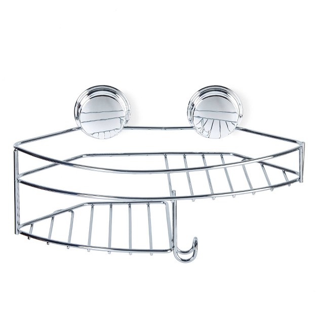 Stick N Lock Plus Kroma Combo Shower Basket Chrome Better Living Products