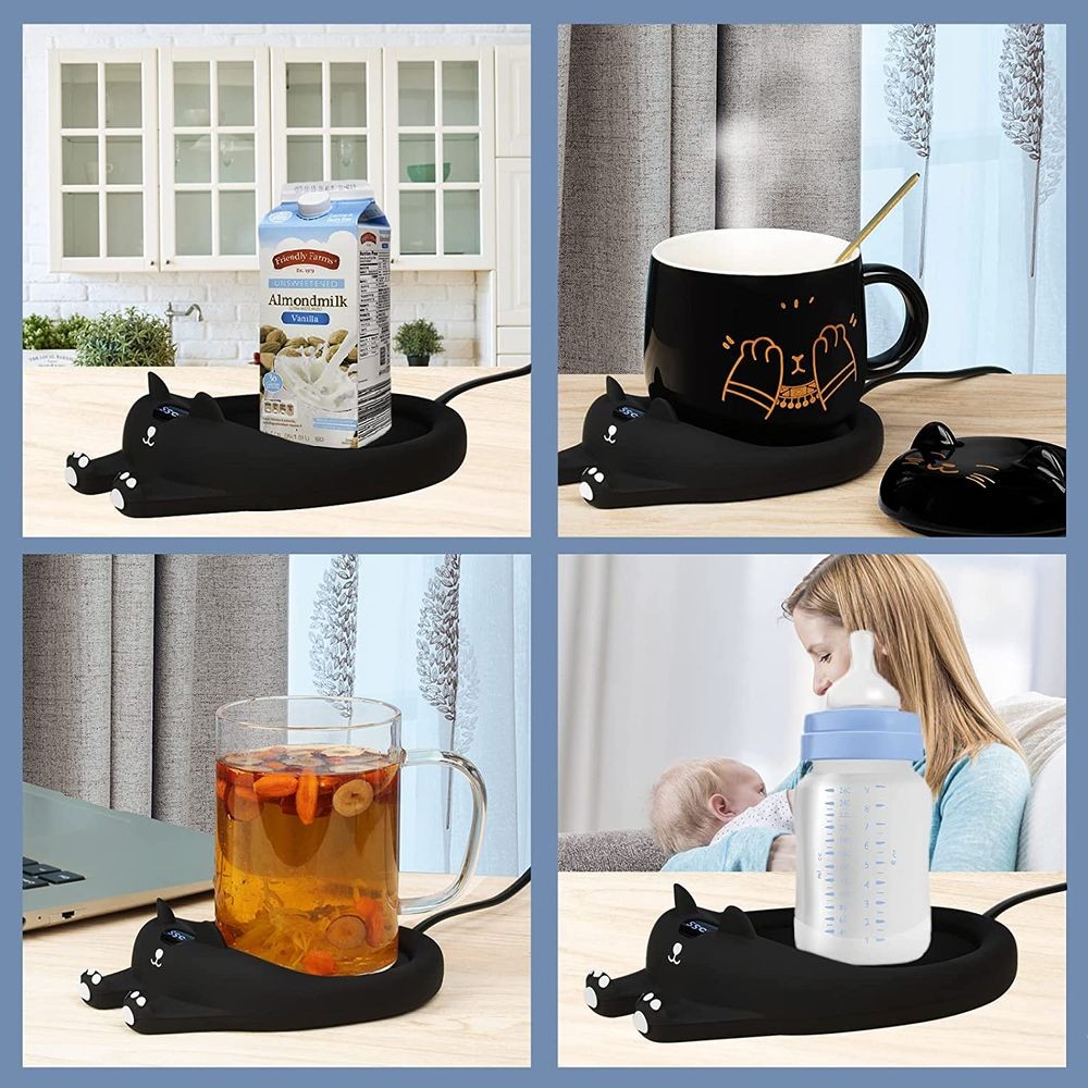 Coffee Mug Warmer - Cup Warmer with Three Temperature Setting - Beverage Warmer with Automatic Shut Off(Without Mug)